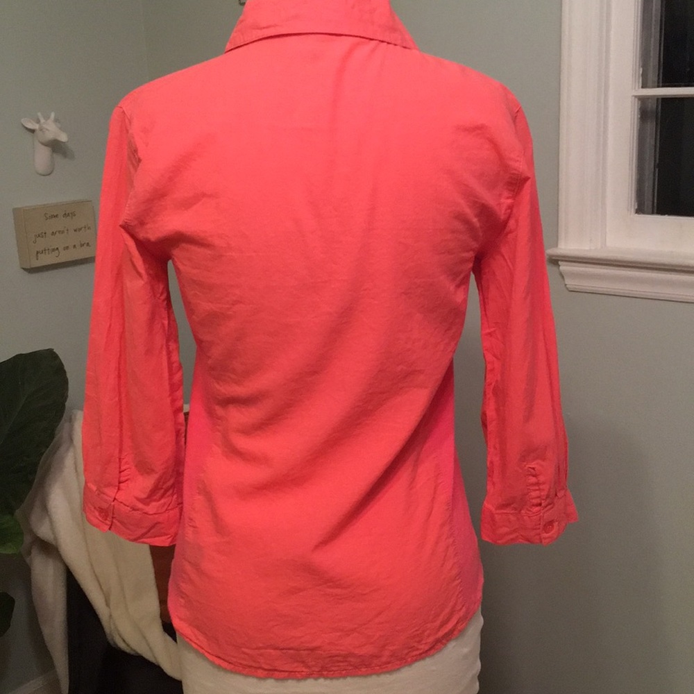 Coral button down - Picture 2 of 4